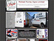 Tablet Screenshot of murray-signs.co.uk
